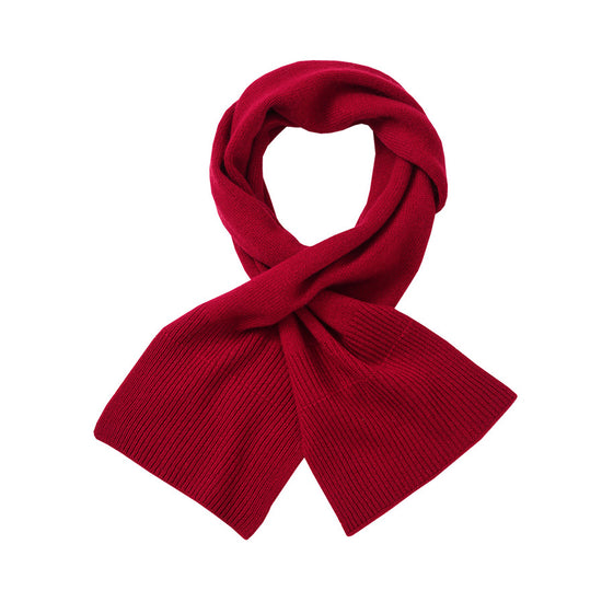 COMOBOCA 100% Wool Elegant Ribbed Scarf