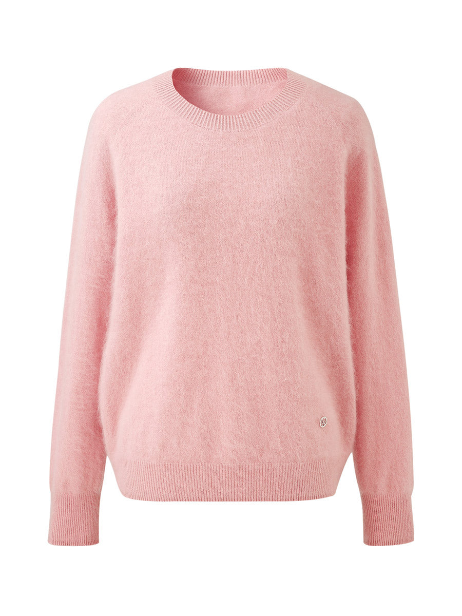 COMOBOCA Women's Wool Seamless Brushed Knit Sweater