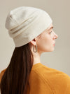 COMOBOCA 100% Cashmere Women's Ribbed Knit Beanie