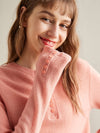 COMOBOCA 100% Cashmere Women's Round Neck Knit Sweater