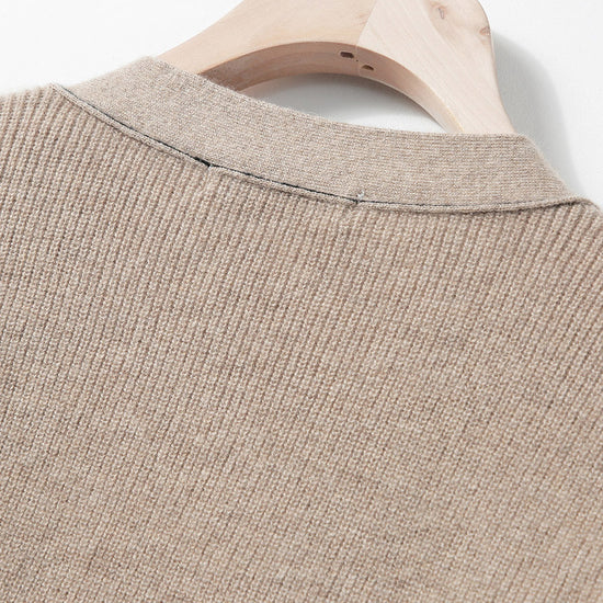 COMOBOCA 100% Cashmere Women's Cardigan Long Knit Coat