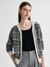 COMOBOCA 100% Cashmere Women's Fair Isle Double Zip Hoodie
