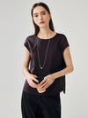 COMOBOCA 100% Mulberry Silk Women's Double Sided T-Shirt