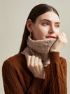COMOBOCA 100% Cashmere Women's Knit Neck Warmer