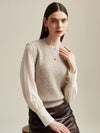 COMOBOCA 100% Cashmere Women's Textured Knit Sweater Vest
