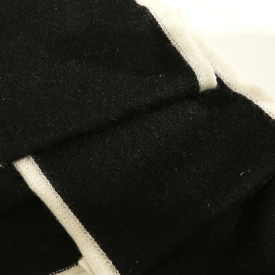 COMOBOCA 100% Cashmere Women's Striped Knit Scarf