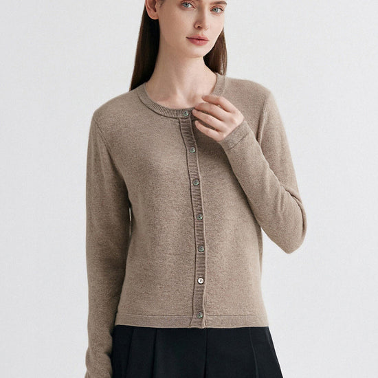 COMOBOCA 100% Cashmere Women's Round Neck Sweater