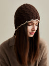 COMOBOCA 100% Cashmere Women's Cable Knit Beanie