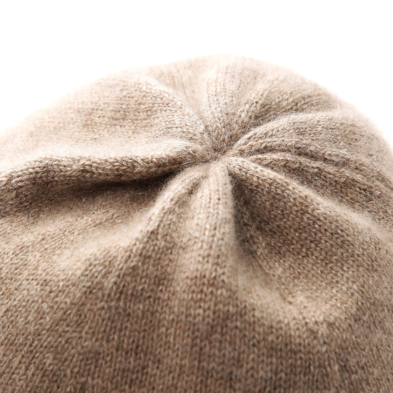 COMOBOCA 100% Cashmere Women's Knit Beanie with Ties