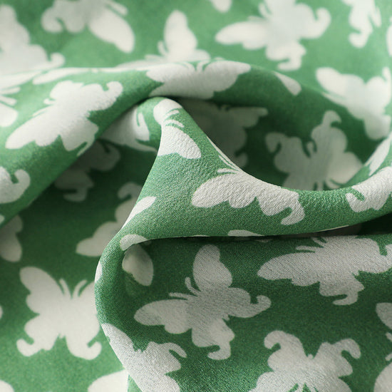 COMOBOCA 100% Mulberry Silk Women's Butterfly Print Scarf