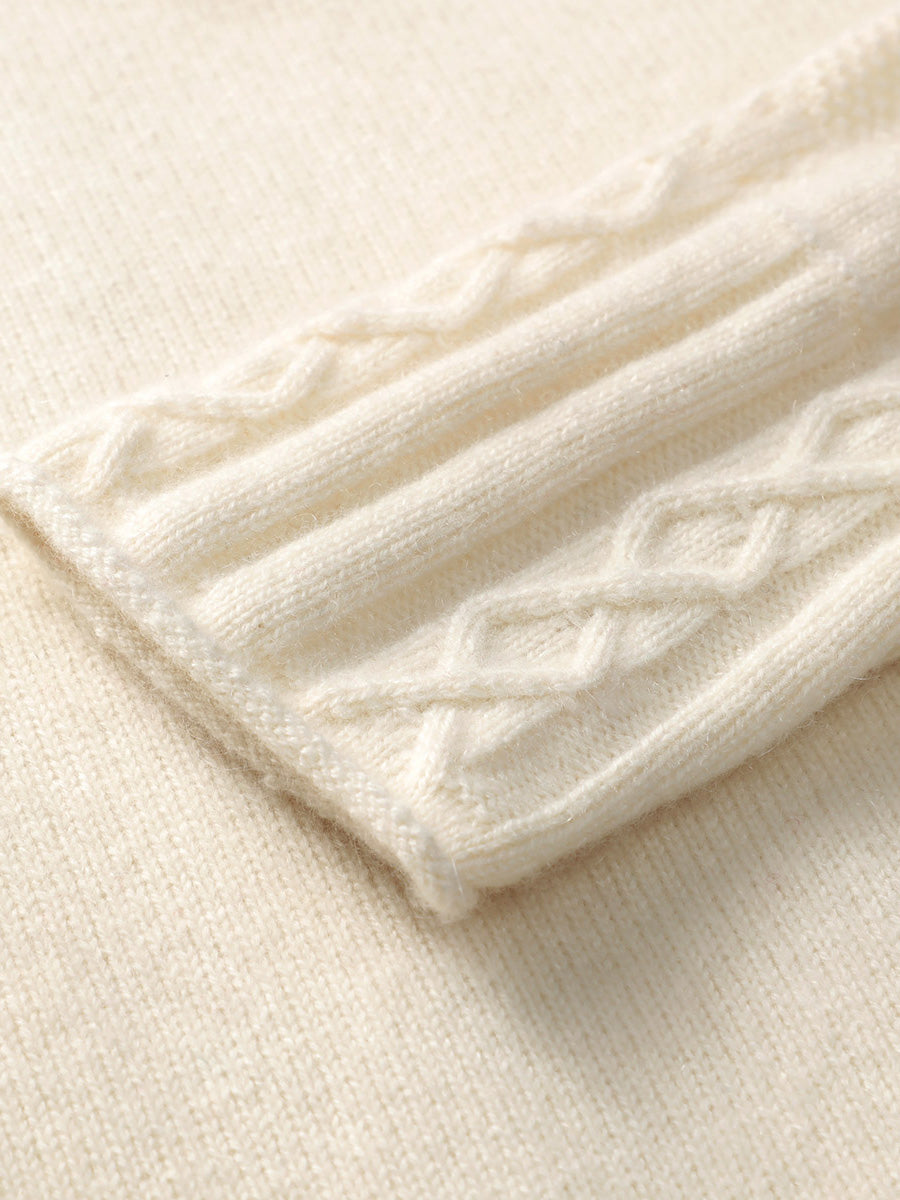 COMOBOCA 100% Cashmere Women's Knit Zip Up Cardigan Sweater