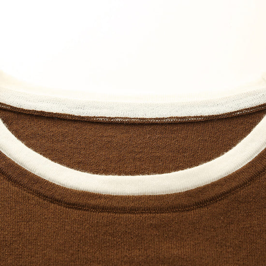 COMOBOCA 100% Wool Chic Layered Look Sweater for Women