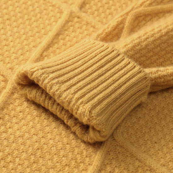 COMOBOCA 100% Cashmere Women's Sweater with Gold&Silver Threads