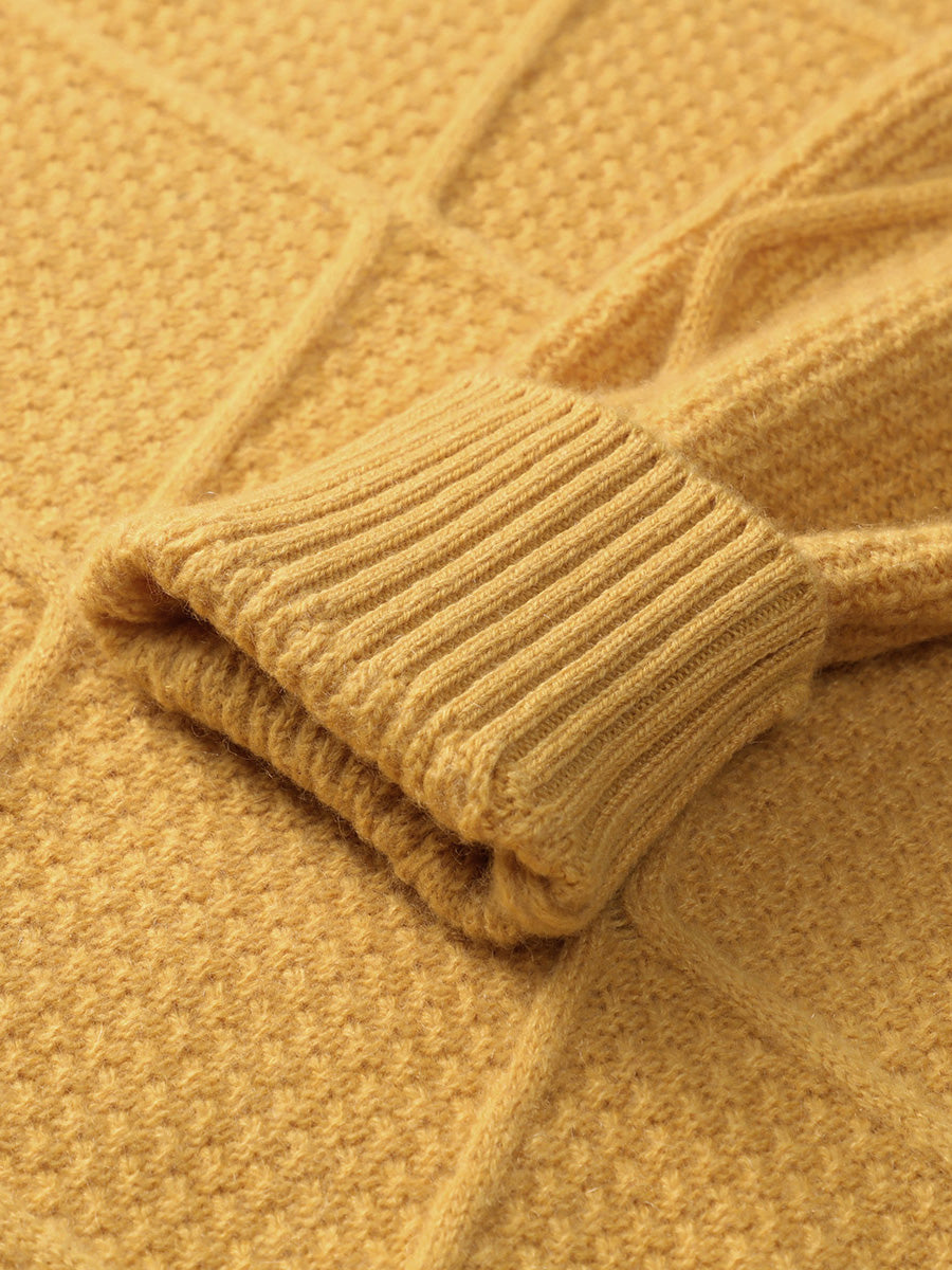 COMOBOCA 100% Cashmere Women's Sweater with Gold&Silver Threads