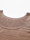 COMOBOCA Women's Linen Versatile Basic Tank Top