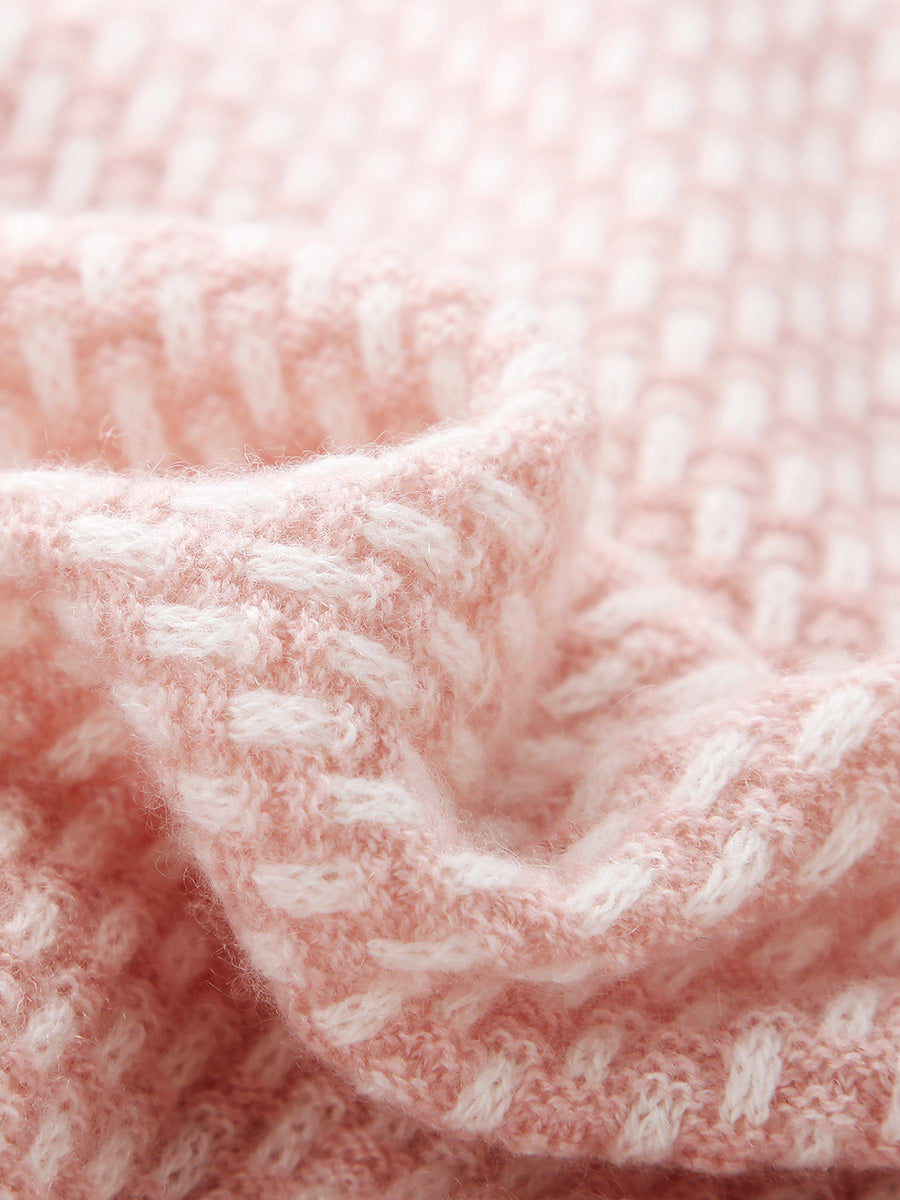 COMOBOCA 100% Cashmere Women's Sailor Collar Knit Cardigan