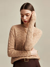 COMOBOCA 100% Cashmere Women's Cable Knit Sweater