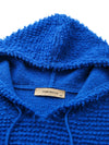COMOBOCA 100% Cashmere Women's Textured Knit Pocket Hoodie