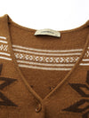 COMOBOCA 100% Wool Women's Vintage Fair Isle Knit Vest