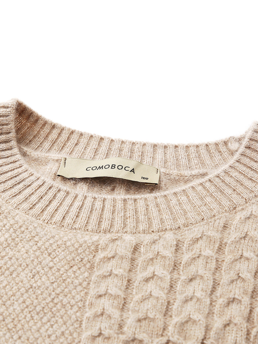 COMOBOCA 100% Cashmere Women's Knitted Sleeveless Sweater Vest