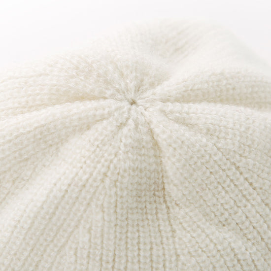 COMOBOCA 100% Cashmere Women's Ribbed Knit Beanie