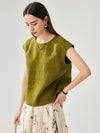 COMOBOCA 100% Mulberry Silk Women's Double Sided T-Shirt