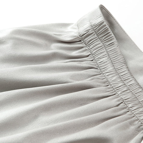 COMOBOCA Women's Elastic Waistband Chic Midi Skirt