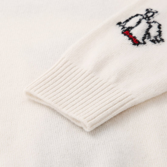 COMOBOCA 100% Wool Kids' Cozy Christmas Knit Sweater