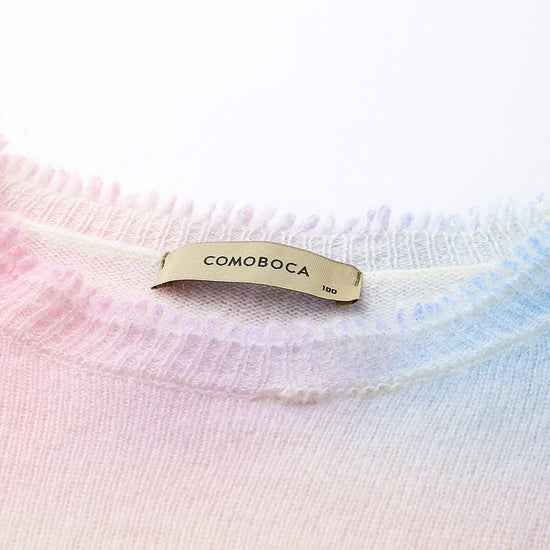 COMOBOCA 100% Cashmere Women's Gradient Ombre Sweater