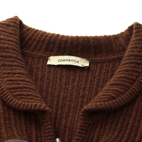 COMOBOCA 100% Cashmere Women's Toggle Closure Knit Cardigan