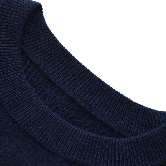 COMOBOCA 100% Wool Kids' Christmas Stocking Round Neck Sweater