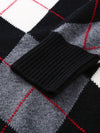 COMOBOCA 100% Wool Women's Argyle Pattern Knit Sweater