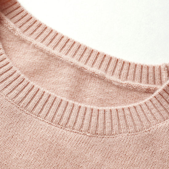 COMOBOCA 100% Wool Kids' Panda Pattern Round Neck Sweater