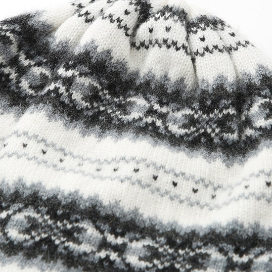 COMOBOCA 100% Cashmere Women's Nordic Knit Beanie