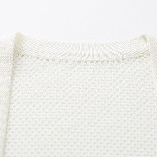 COMOBOCA Women's Open Front Mesh Knit Cardigan