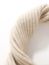 COMOBOCA 100% Cashmere Luxurious Ribbed Scarf