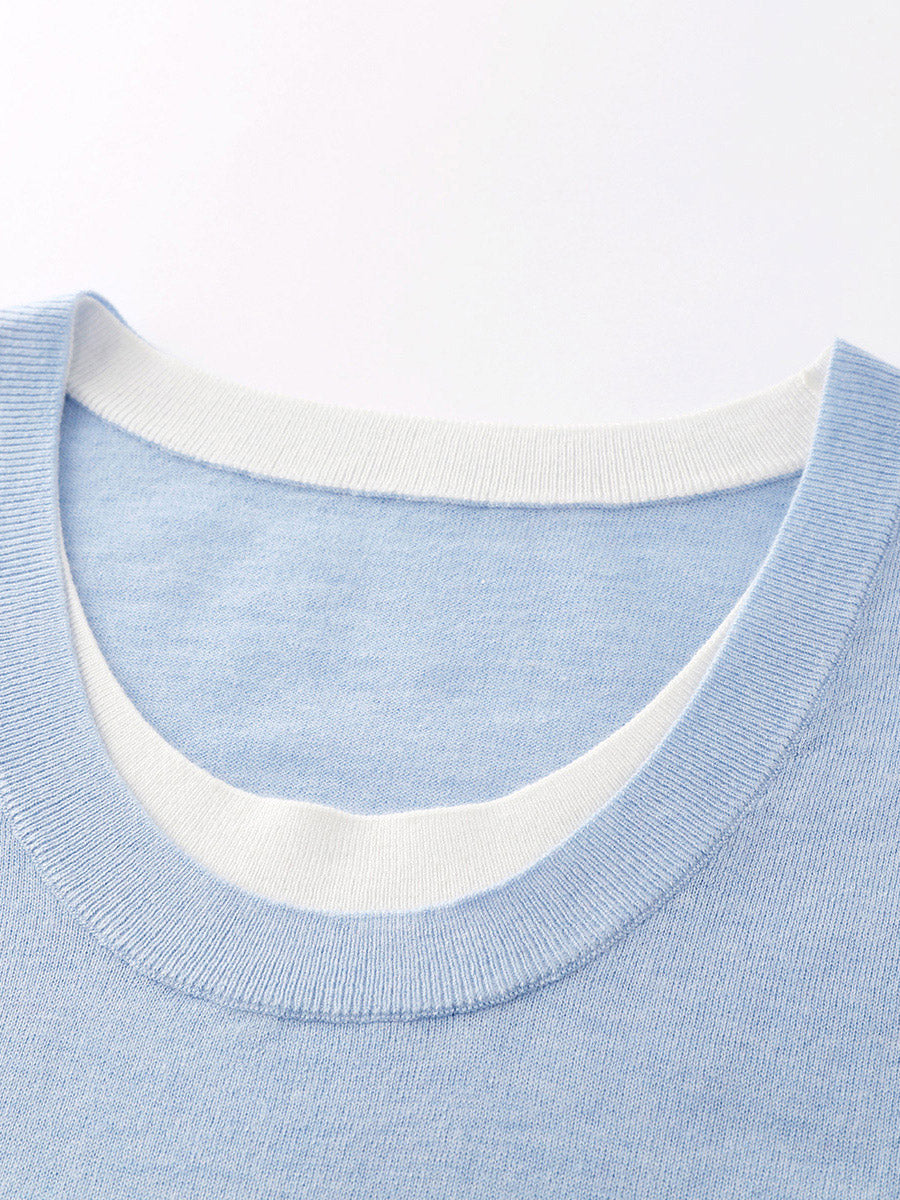 COMOBOCA Women's Faux Layered Look Tank Top