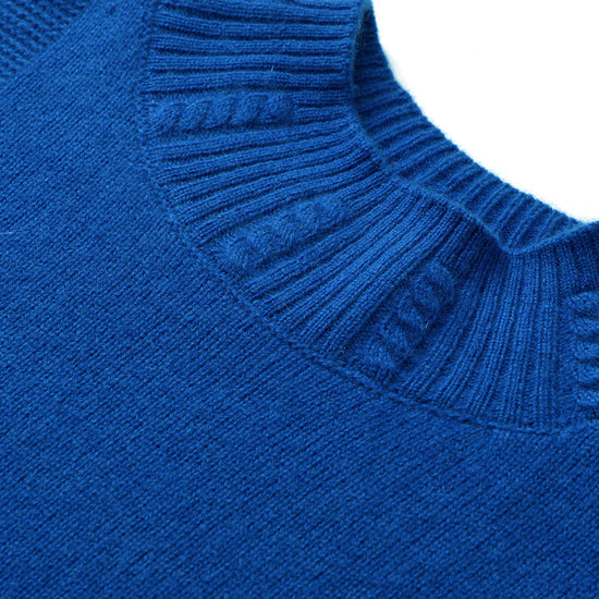 COMOBOCA 100% Cashmere Women's Ribbed Cable Knit Sweater