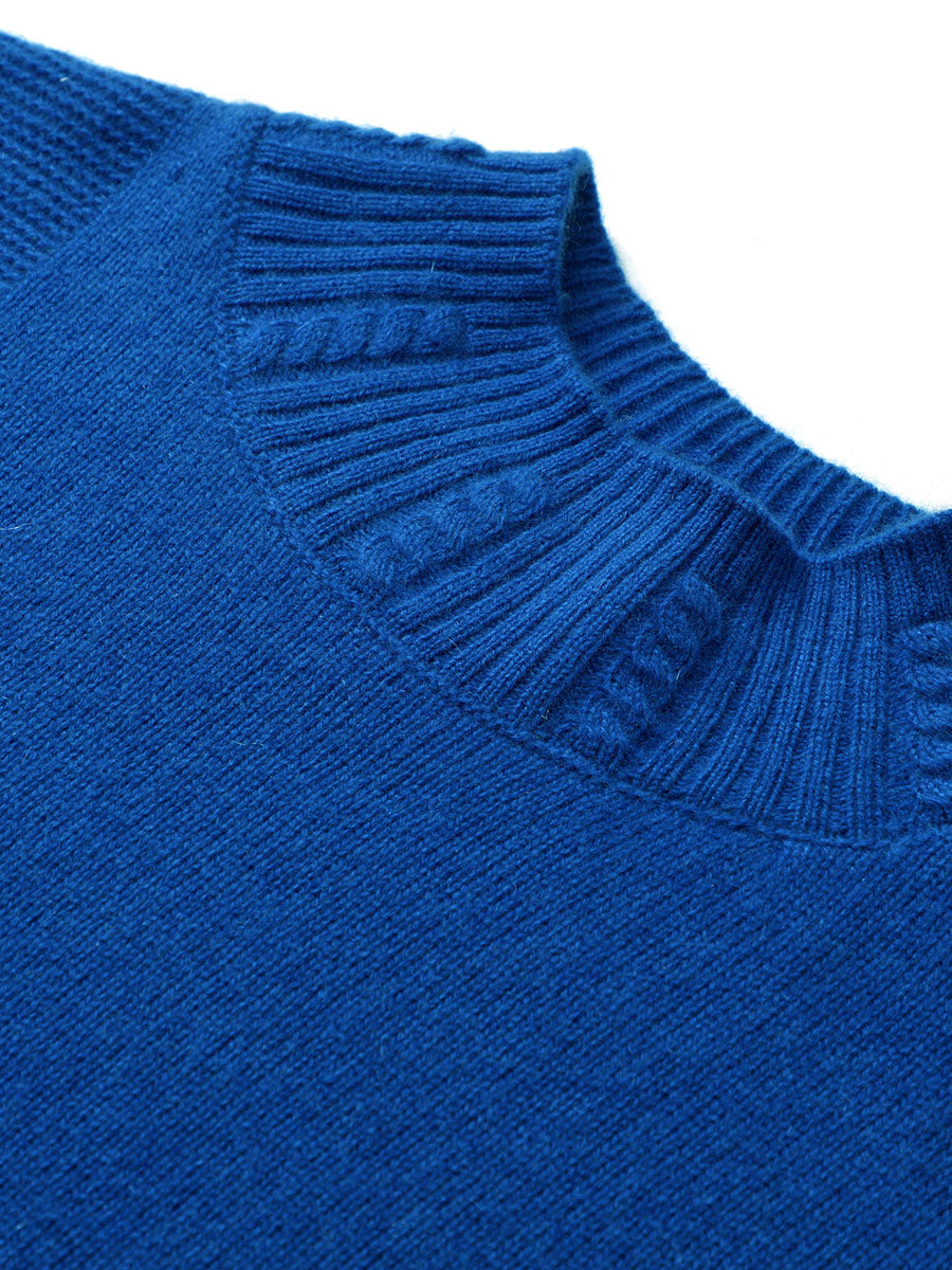 COMOBOCA 100% Cashmere Women's Ribbed Cable Knit Sweater