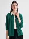 COMOBOCA 100% Cashmere Women's Button-Up Cardigan