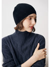 COMOBOCA Black 100% Cashmere Luxurious Knit Beanie