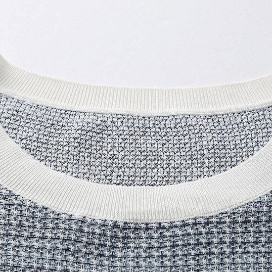 COMOBOCA Women's Chic Striped Knit T-Shirt