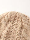 COMOBOCA 100% Cashmere Classic Cable Knit Beanie