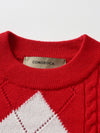 COMOBOCA 100% Wool Kids' Round Neck Sweater
