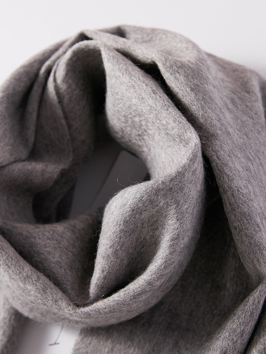 COMOBOCA 100% Wool Fringe Versatile Scarf