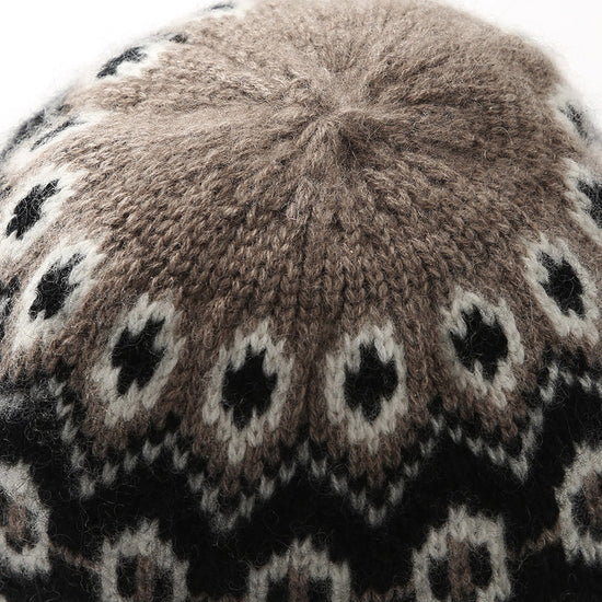 COMOBOCA 100% Cashmere Soft Knit Ribbed Beanie