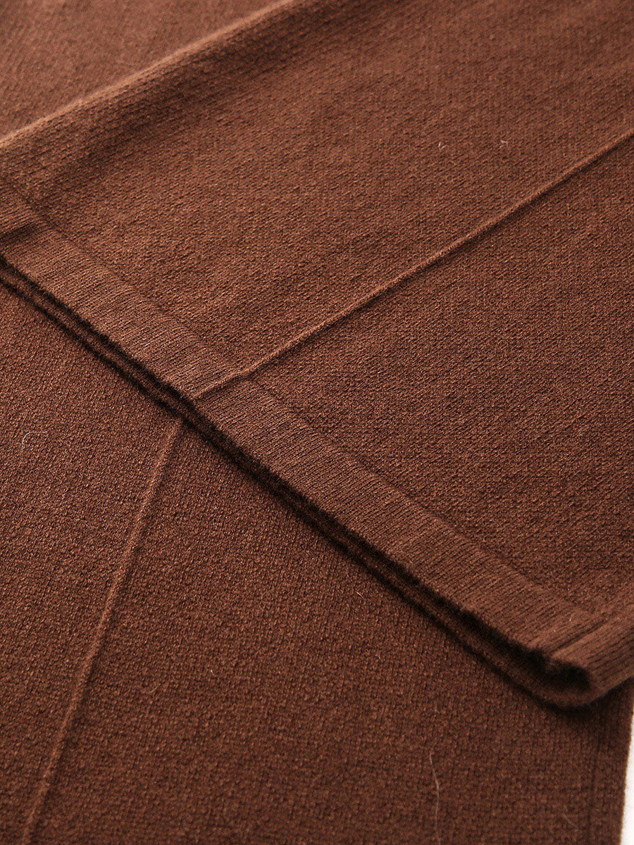 COMOBOCA 100% Wool Women's Wide Leg Pants with Drawstring