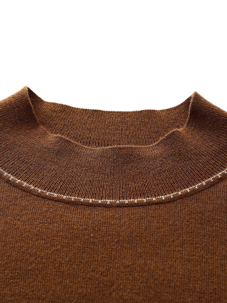 COMOBOCA 100% Wool Worsted Women's Elegant Sweater