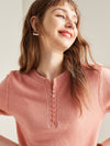 COMOBOCA 100% Cashmere Women's Round Neck Knit Sweater