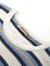 COMOBOCA 100% Cashmere Women's Striped Knit Sweater
